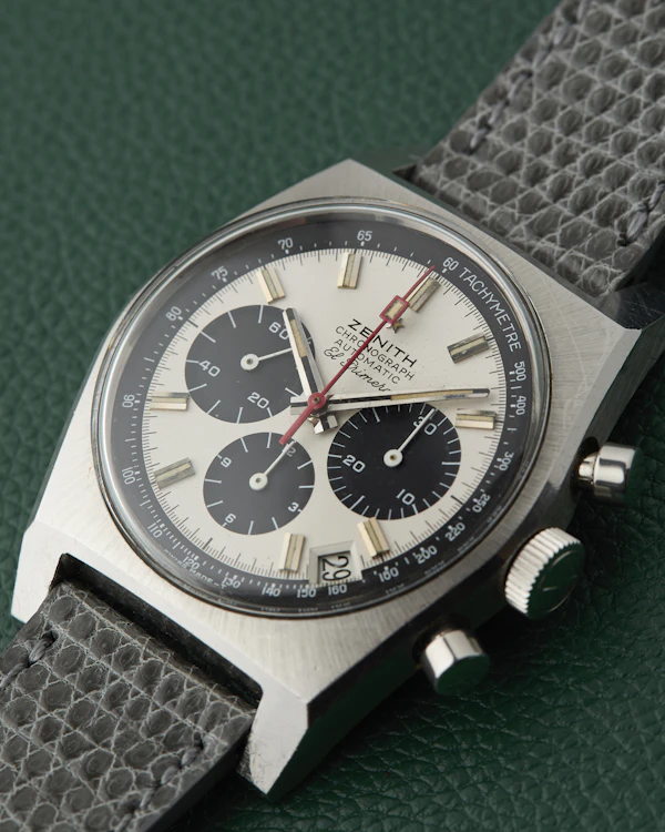 Zenith A384 El Primero Vintage Chronograph Panda Dial - image 7