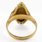 Vintage Geometric Black Opal & Diamond Ring - Saddingtons Jewellery Stand 375 - image 4