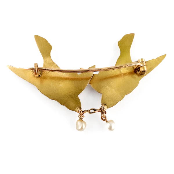 French Love Bird Brooch - Saddingtons Jewellery Stand 375 - image 3