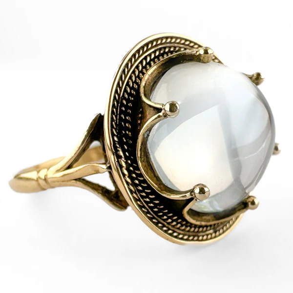 Victorian Moonstone Ring - Saddingtons Jewellery Stand 375 - image 1