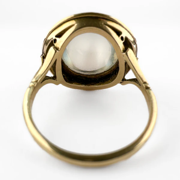 Victorian Moonstone Ring - Saddingtons Jewellery Stand 375 - image 3
