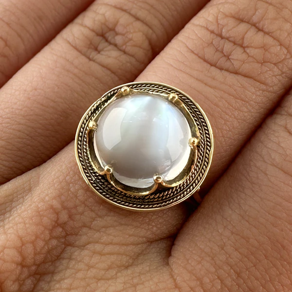 Victorian Moonstone Ring - Saddingtons Jewellery Stand 375 - image 4