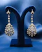 Downstairs at Grays: A fine pair of Silver (tested), and Paste, Filigree Drop Earrings, Continental Circa 1890 - image 1