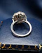 A very fine 18ct White Gold 1930's Platinum-tipped French Diamond Cluster ring - image 4