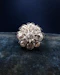 A very fine 18ct White Gold 1930's Platinum-tipped French Diamond Cluster ring - image 3