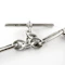 Edwardian Silver Trombone Link Albert - Saddingtons Jewellery Stand 375 - image 4
