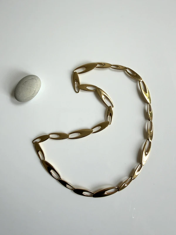 Georg Jensen 18k Gold Zephyr Necklace - image 2