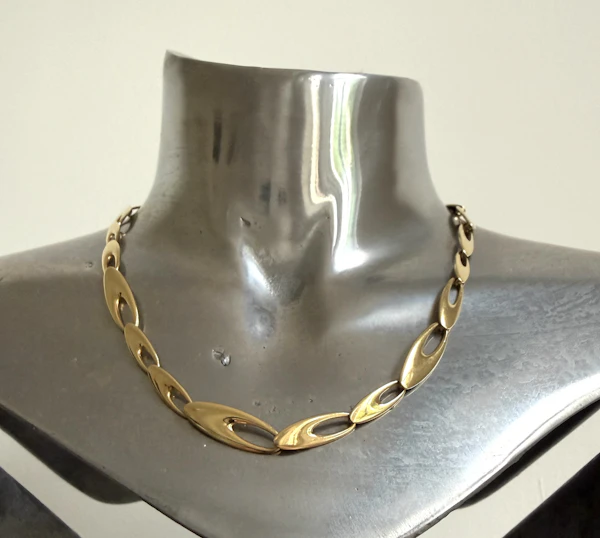 Georg Jensen 18k Gold Zephyr Necklace - image 3