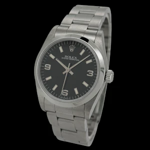 ROLEX OYSTER PERPETUAL 67480 FULL SET 1997 BLACK DIAL