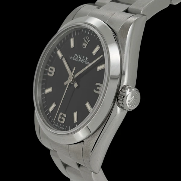 ROLEX OYSTER PERPETUAL 67480 FULL SET 1997 BLACK DIAL - image 2