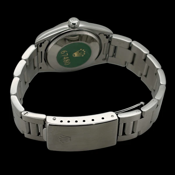 ROLEX OYSTER PERPETUAL 67480 FULL SET 1997 BLACK DIAL - image 5