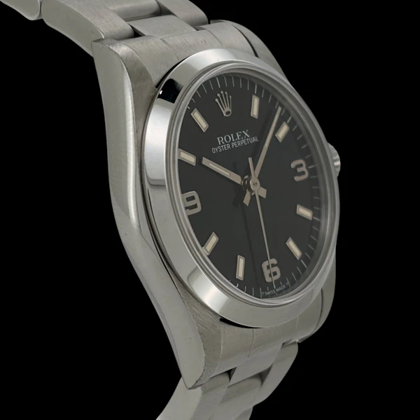 ROLEX OYSTER PERPETUAL 67480 FULL SET 1997 BLACK DIAL - image 3