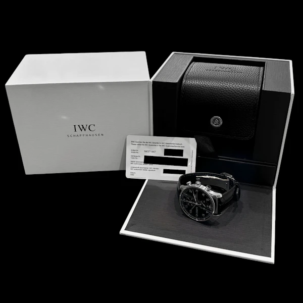 IWC CHRONOGRAPH PORTUGUESE FULL SET BLACK 2017 - IW371447 - image 6