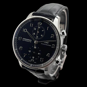 IWC CHRONOGRAPH PORTUGUESE FULL SET BLACK 2017 - IW371447