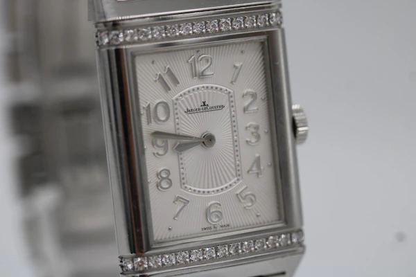 Jaeger‑LeCoultre Grande Reverso Lady Ultra Thin – Steel & Diamonds – 24 x 40mm – Full Set – 2015 - image 4