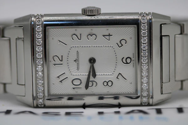 Jaeger‑LeCoultre Grande Reverso Lady Ultra Thin – Steel & Diamonds – 24 x 40mm – Full Set – 2015 - image 7