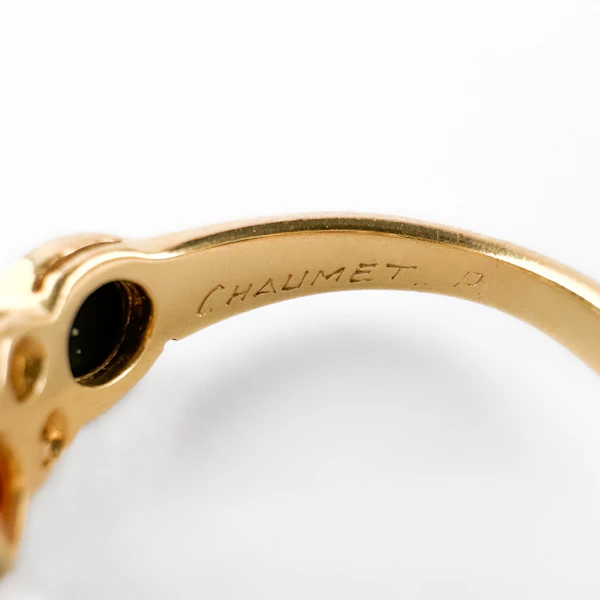 Chaumet Coral, Onyx & Diamond Ring - Saddingtons Jewellery Stand 375 - image 3