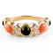 Chaumet Coral, Onyx & Diamond Ring - Saddingtons Jewellery Stand 375 - image 1