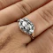Georgian Rose Cut Diamond Cluster Ring - Saddingtons Jewellery Stand 375 - image 4