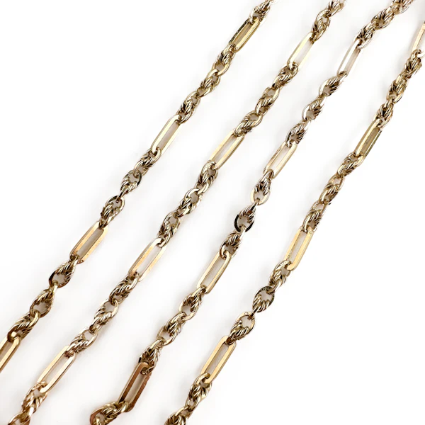 Fancy Bar & Twist Link Necklace - Saddingtons Jewellery Stand 375 - image 2