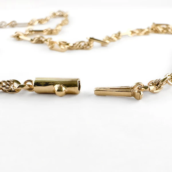 Fancy Bar & Twist Link Necklace - Saddingtons Jewellery Stand 375 - image 3