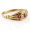 1921 Ruby & Diamond Boat Ring - Saddingtons Jewellery Stand 375 - image 3
