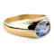 Ceylon Sapphire Solitaire Gypsy Ring - Saddingtons Jewellery Stand 375 - image 3