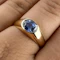 Ceylon Sapphire Solitaire Gypsy Ring - Saddingtons Jewellery Stand 375 - image 1