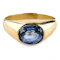 Ceylon Sapphire Solitaire Gypsy Ring - Saddingtons Jewellery Stand 375 - image 2