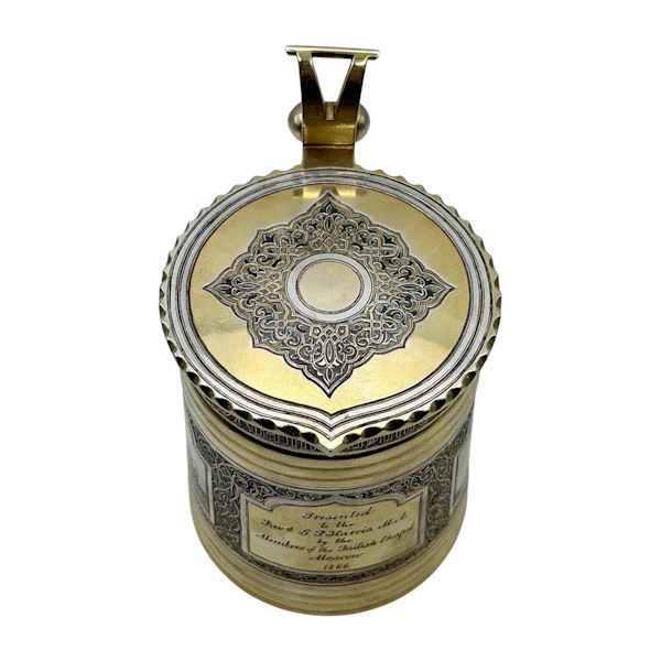 Russian silver gilt and niello tankard, Moscow, 1865 by Vasily Semenov. - image 7