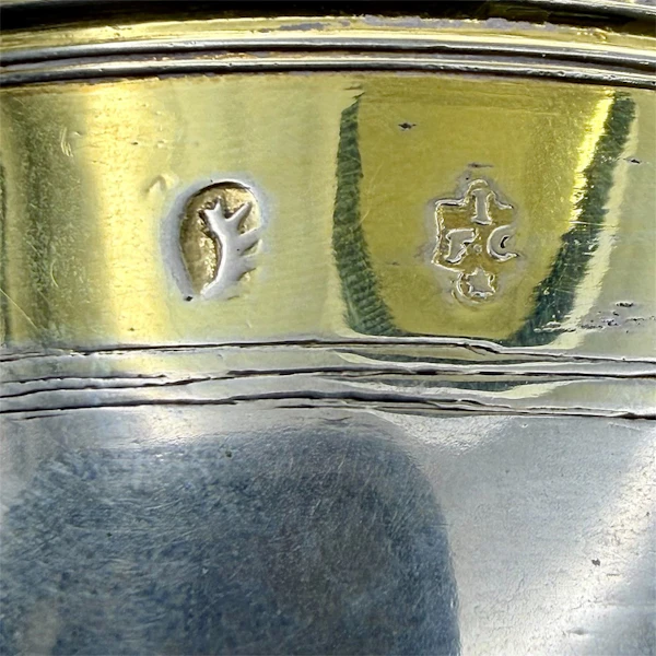Latvian 18th century silver gilt cup and cover, c.1740 by Georgs Fridrihs Gronavs, c.1740. - image 7