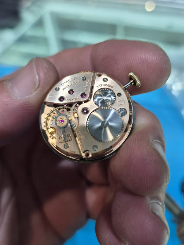 Omega Queens 14ct Gold Cal 410. 1952 Serviced and New Stra - image 14