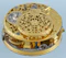 Gold Champleve Dial Repousse & Protective Outer - image 7
