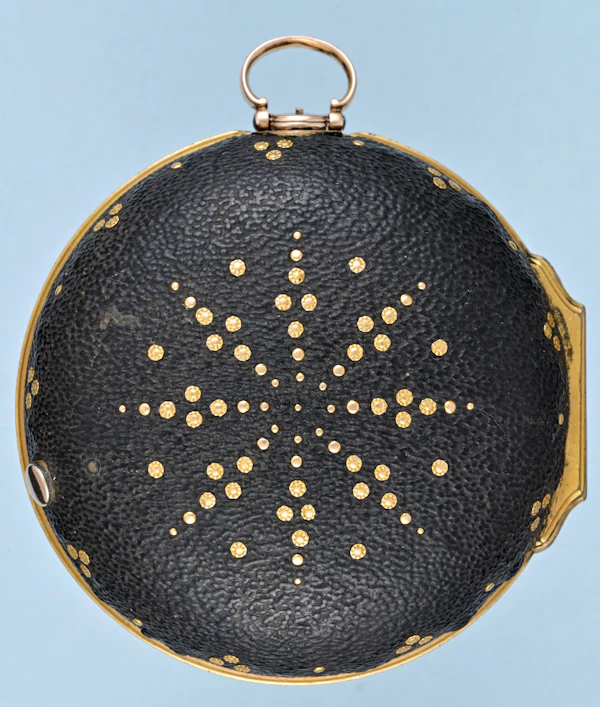 Gold Champleve Dial Repousse & Protective Outer - image 4