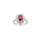 18ct Gold Ruby and Diamond Cluster Ring Spectrum Antiques - image 1
