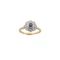 18ct Gold Sapphire and Diamond Flower Cluster Ring Spectrum Antiques - image 1