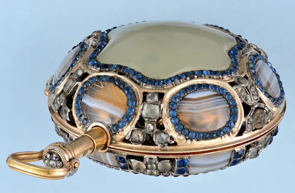 Rare Gold and Agate Repeater by Mudge & Dutton - image 3