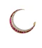 Fine Antique ruby and diamond  crescent sku 9097 DBGEMS - image 1