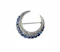 Blue Moon...antique sapphire and diamond crescent sku 8097 DBGEMS - image 1