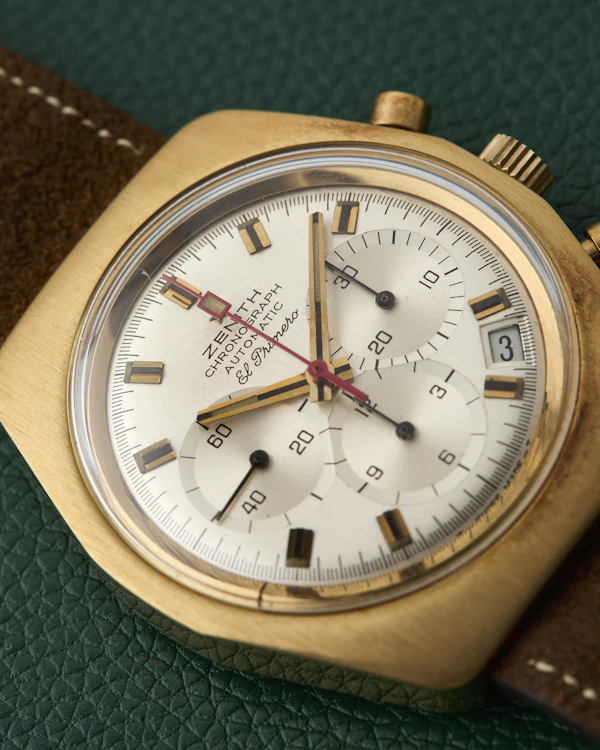 Zenith G7810 El Primero 18K Vintage Chronograph 1970s - image 9