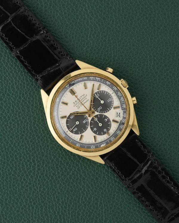 Zenith El Primero Ref. G581 Vintage Chronograph 18K Yellow Gold - image 2