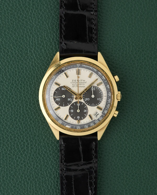 Zenith El Primero Ref. G581 Vintage Chronograph 18K Yellow Gold - image 1