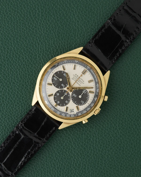 Zenith El Primero Ref. G581 Vintage Chronograph 18K Yellow Gold - image 3