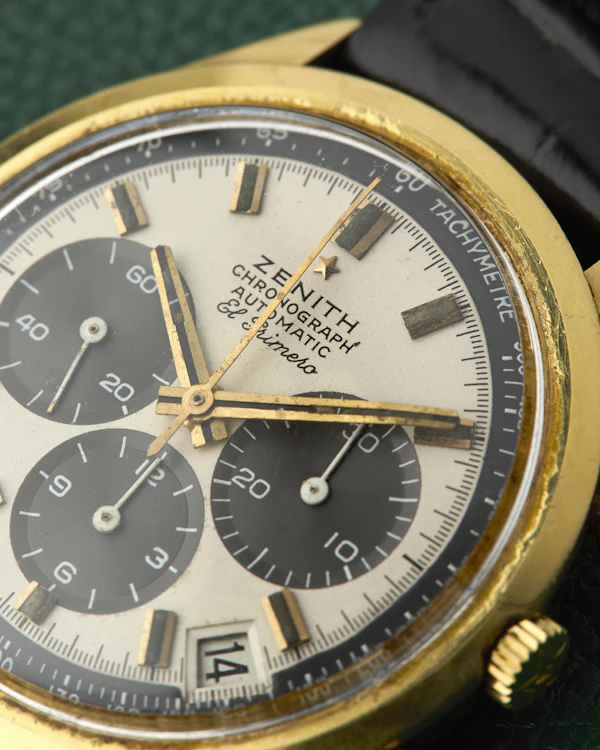 Zenith El Primero Ref. G581 Vintage Chronograph 18K Yellow Gold - image 7