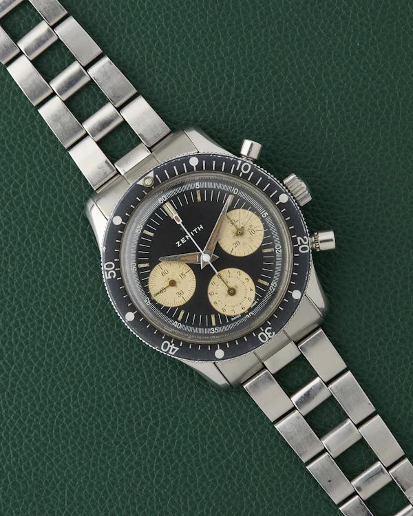 Zenith Sub Sea Diver Ref. A277 Gay Freres Ladder Bracelet 1969 - image 2