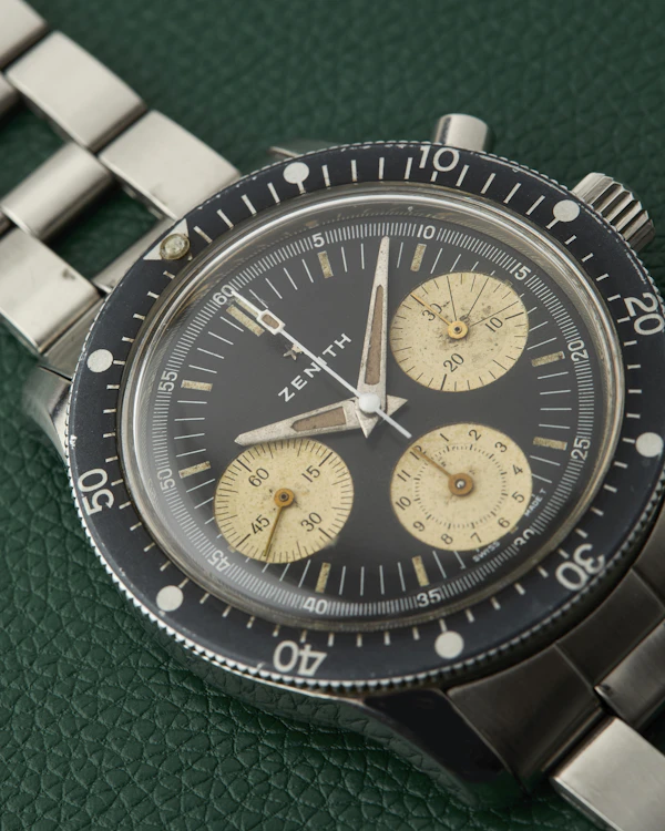 Zenith Sub Sea Diver Ref. A277 Gay Freres Ladder Bracelet 1969 - image 8