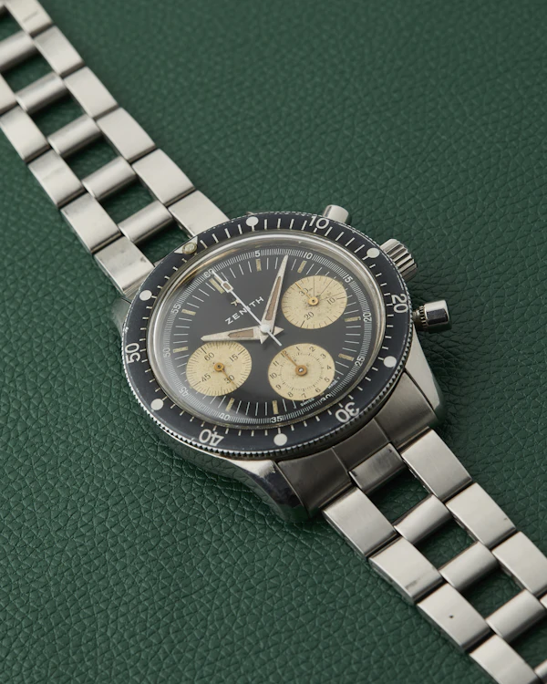 Zenith Sub Sea Diver Ref. A277 Gay Freres Ladder Bracelet 1969 - image 9