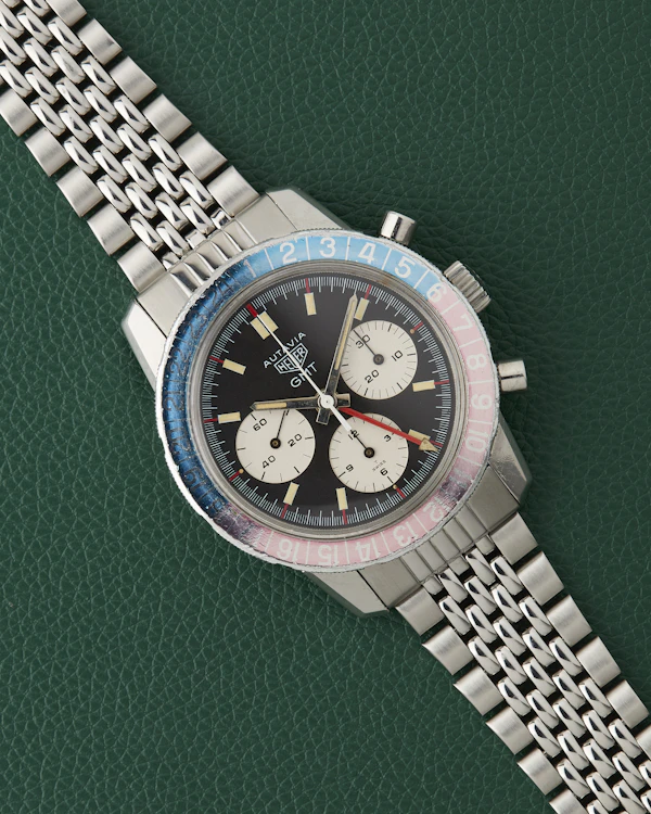 Heuer Autavia GMT Ref. 2446C MK2 Pepsi Vintage Chronograph - image 2
