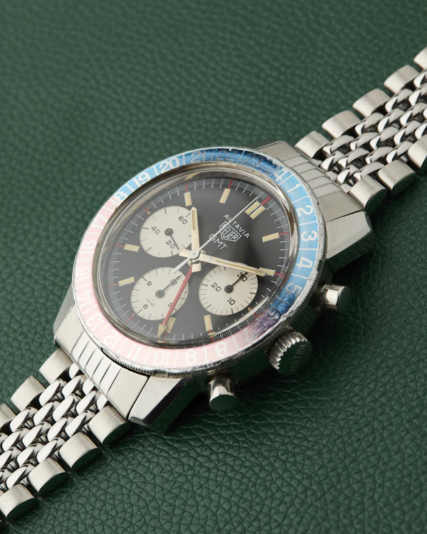 Heuer Autavia GMT Ref. 2446C MK2 Pepsi Vintage Chronograph - image 6