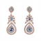 Antique Belle Epoque  Aquamarine and Diamond Earrings. - image 2
